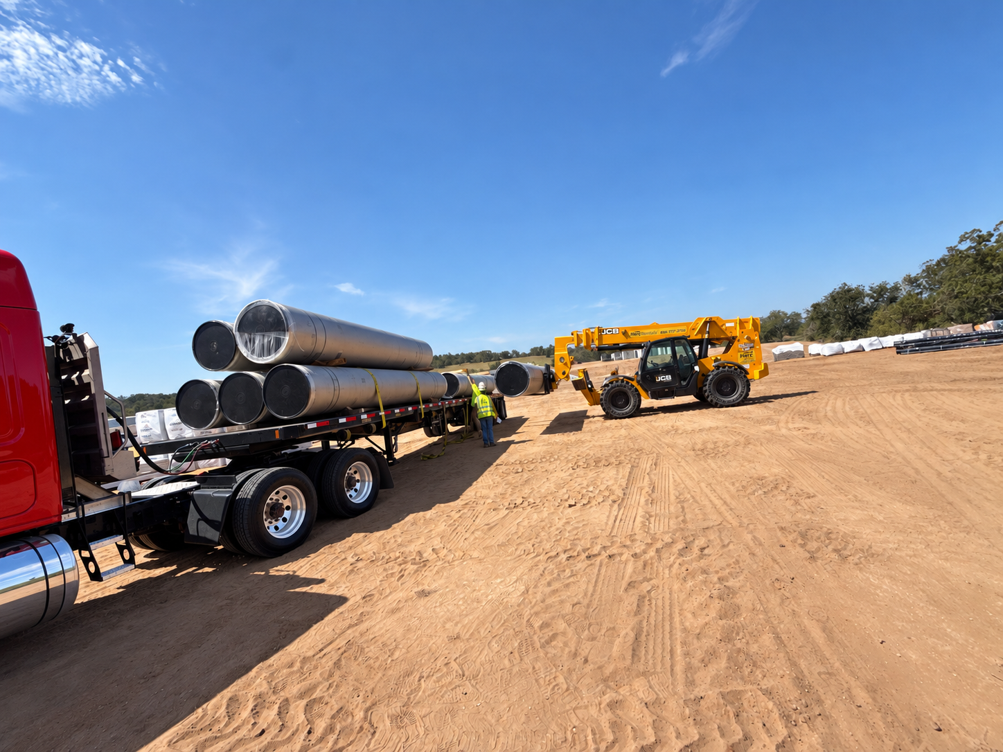 Loading at Pickup hauled by Ashley Transport