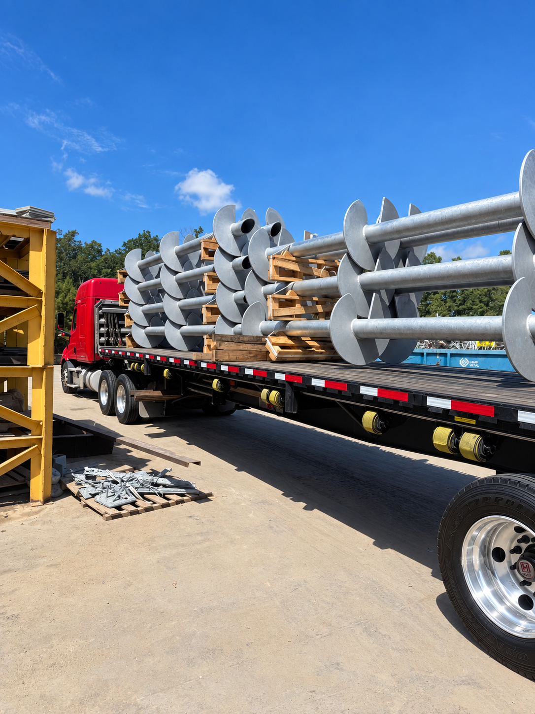 Fabricated Steel Components hauled by Ashley Transport